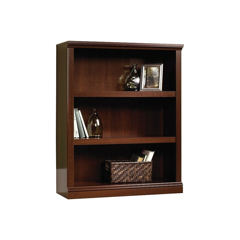 Image of Sauder 3-Shelf Bookcase, Select Cherry