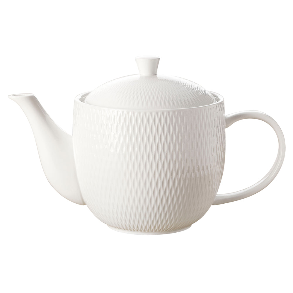 Image of Maxwell & Williams Diamonds Teapot - White