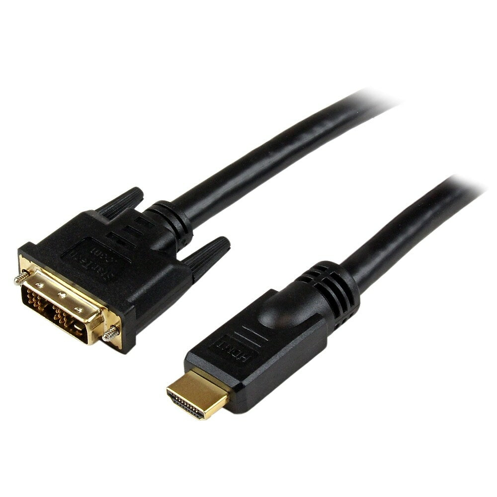 Image of StarTech HDMI to DVI, D Cable, M/M, 25 Ft., Black