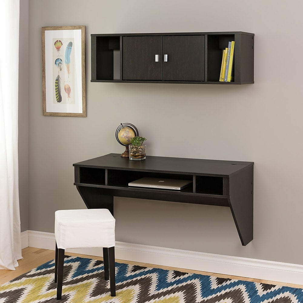 prepac wall mounted desk hutch