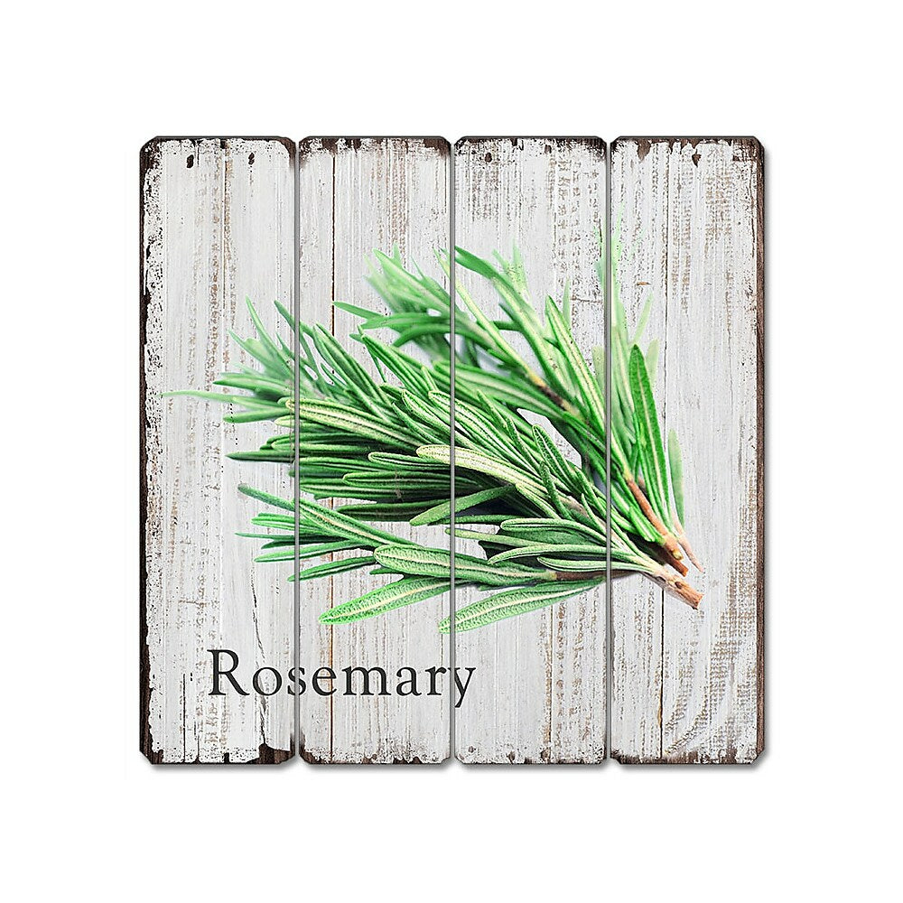 Image of Sign-A-Tology Rosemary Vintage Wooden Sign - 16" x 16"