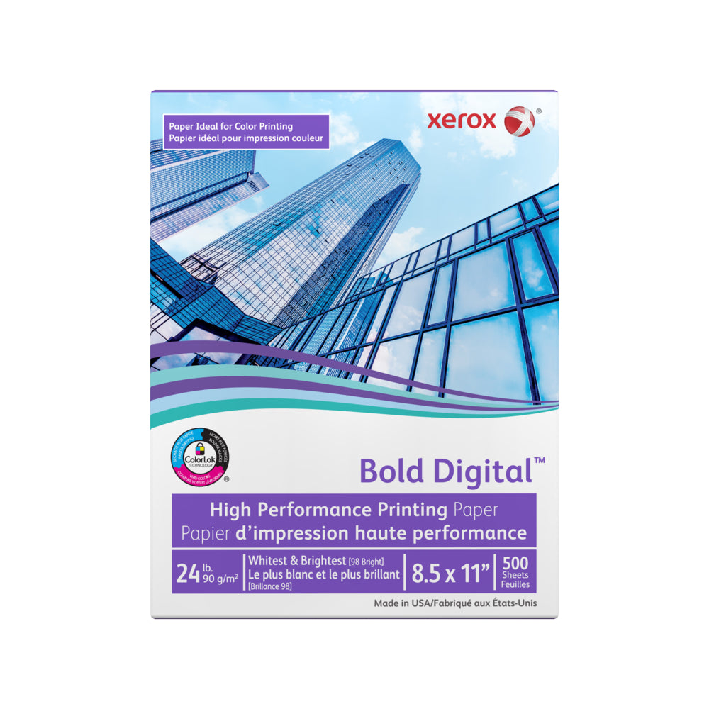 Image of Xerox Bold Digital FSC Certified Printing Paper, 24 lb., 8.5" x 11", White, 500 Sheets (3R11540)