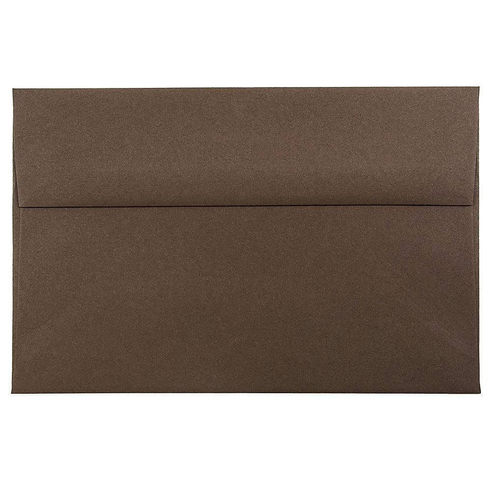 Image of JAM Paper A8 Invitation Envelopes, 5.5 x 8.125, Chocolate Brown Recycled, 250 Pack (233712H)