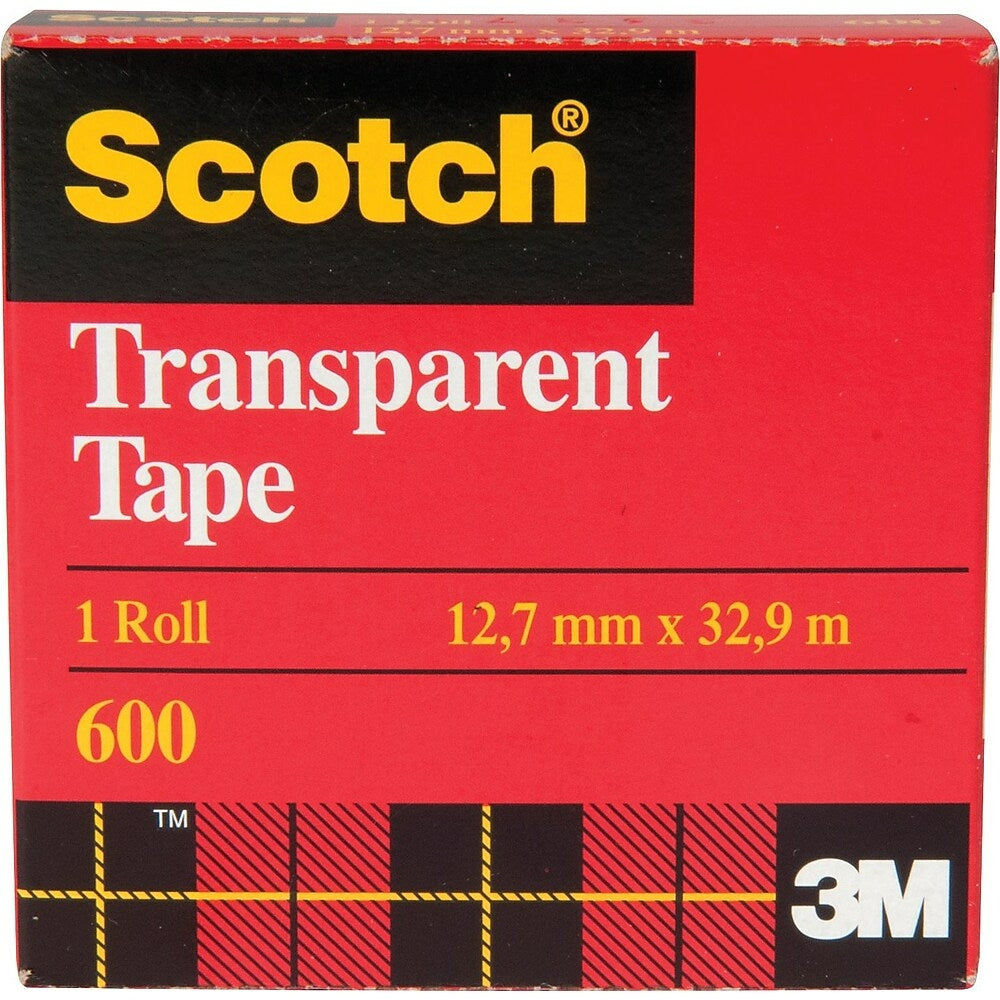 Image of Scotch Transparent Tape, Boxed, 12.7mm x 32.9m