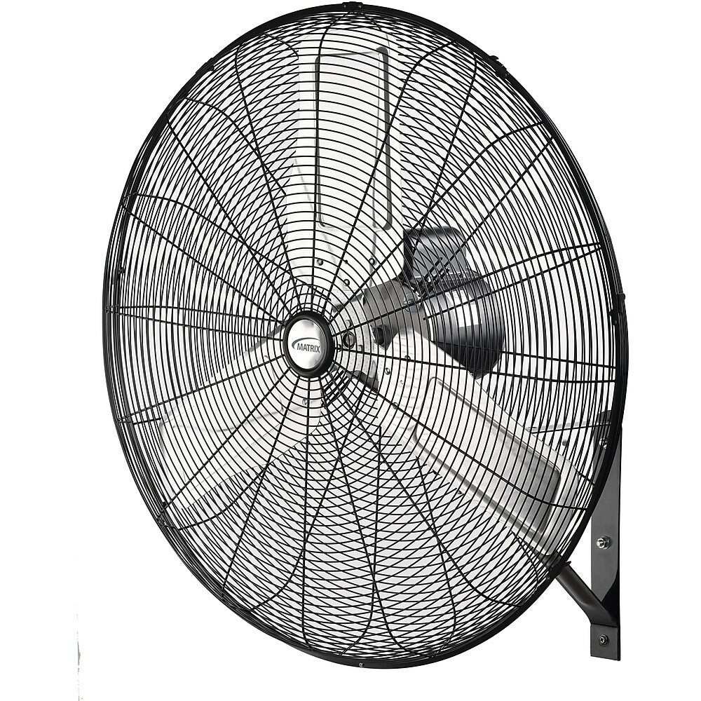 Image of Matrix Industrial Products, Non-Oscillating Wall Fan, Industrial, 30" Dia., 2 Speeds, Grey