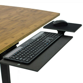 Plateau De Clavier En Bois Charge De 22 Kg, Tiroir De Clavier Sous Le  Bureau, Support De Clavier Et Souris, Tablette De Clavier Avec Pince,  Facile À