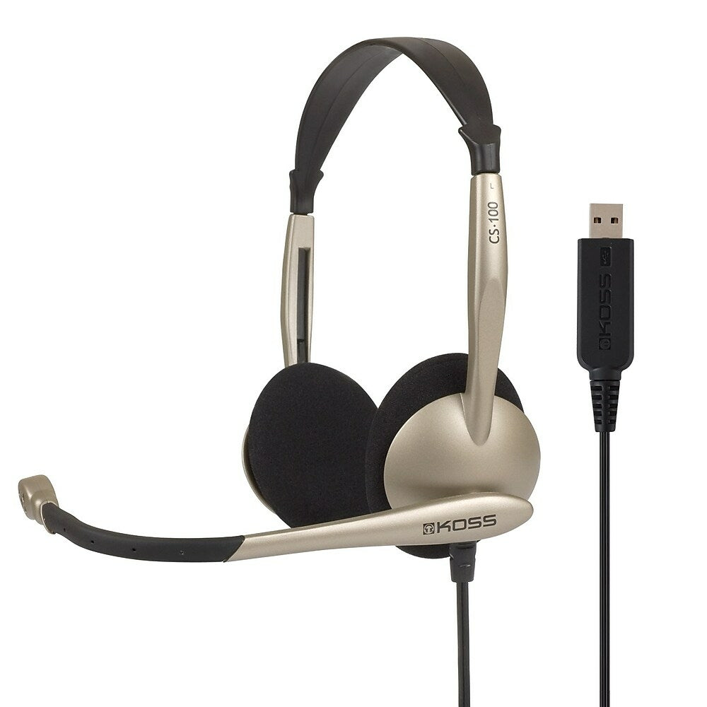 Image of Koss CS100 USB Communication Headset (193251), Black