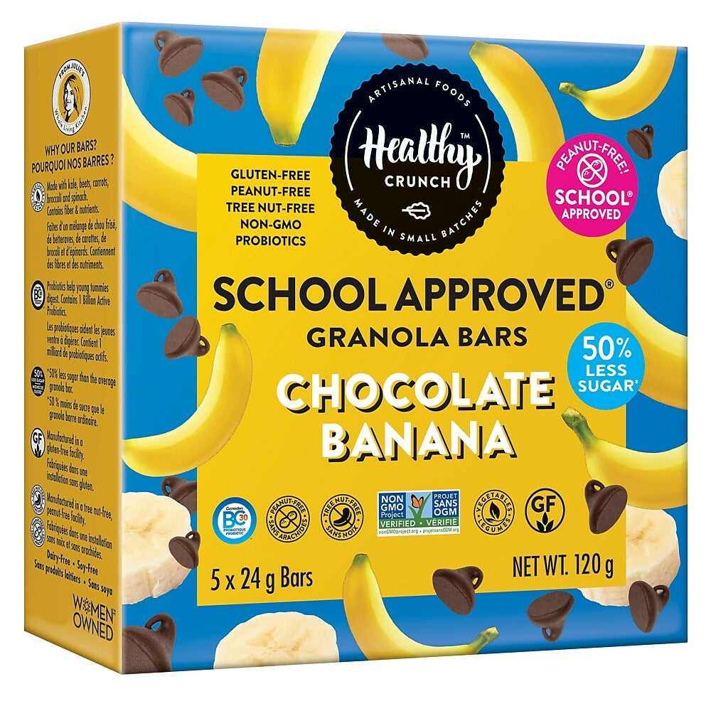 Image of Healthy Crunch School Approved Chocolate Banana Granola Bars