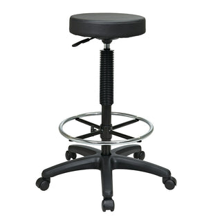 Tabouret roulant, tabouret de bureau, hauteur réglable, 47-61 cm