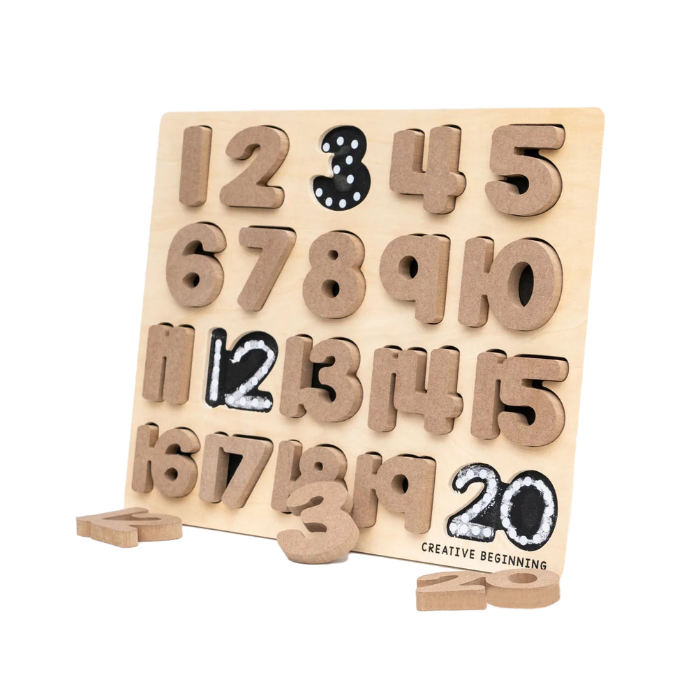 Image of Creative Beginning Number Chalkboard Puzzle