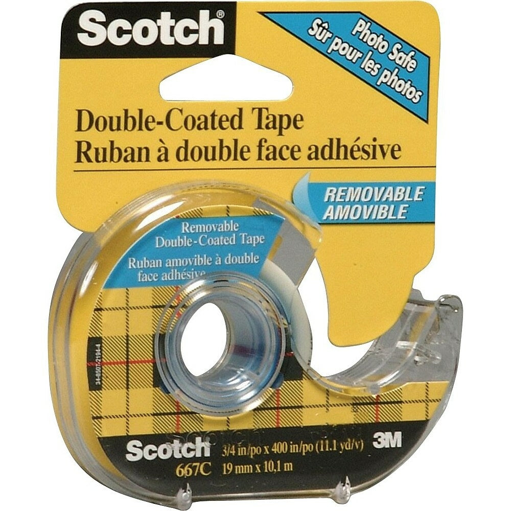 Scotch Double Sided Transparent Tape Removable Staples Ca