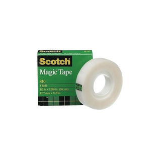 Dévidoir de ruban adhésif Scotch™ C60, noir + ruban invisible Scotch®  Magic™, 19 mm x 33 m, 1 rouleau/paquet