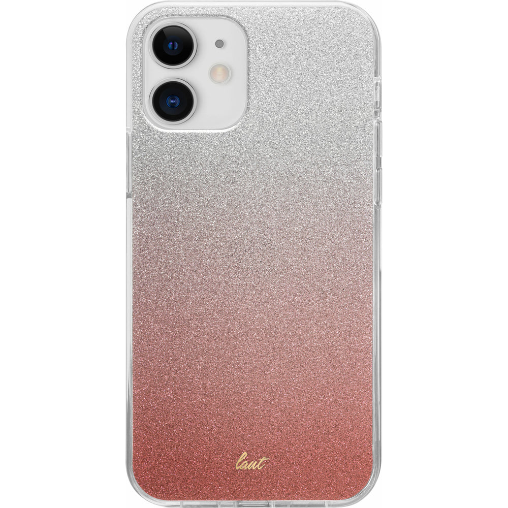 Image of LAUT OMBRE SPARKLE Case for iPhone 12 mini - Peach, Orange