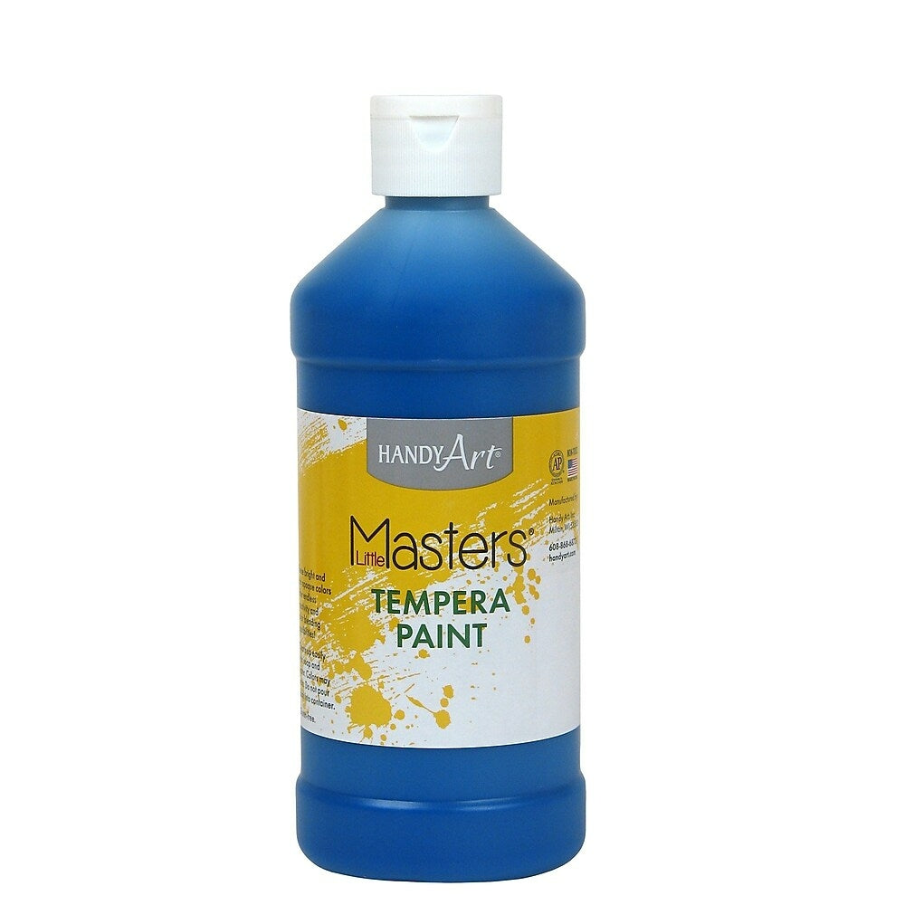 Image of Little Masters Tempera Paint 16 oz. Blue, 12 Pack (RPC201730)