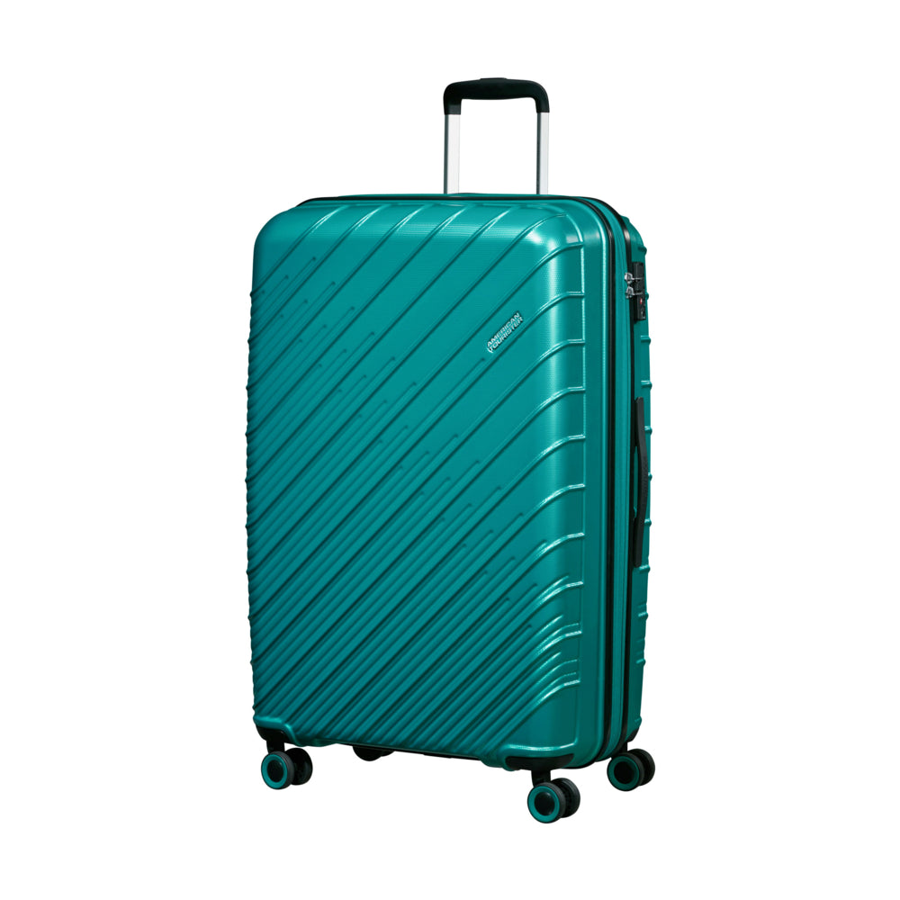 Image of American Tourister Speedstar Spinner Luggage - Expandable - Large - Deep Turquoise