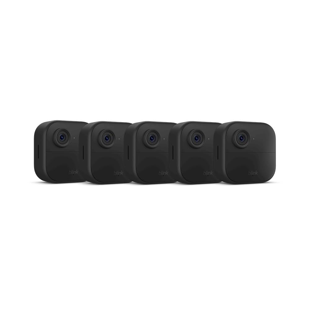 Image of Amazon Blink Battery-Powered Smart Security 5-Camera System, Black
