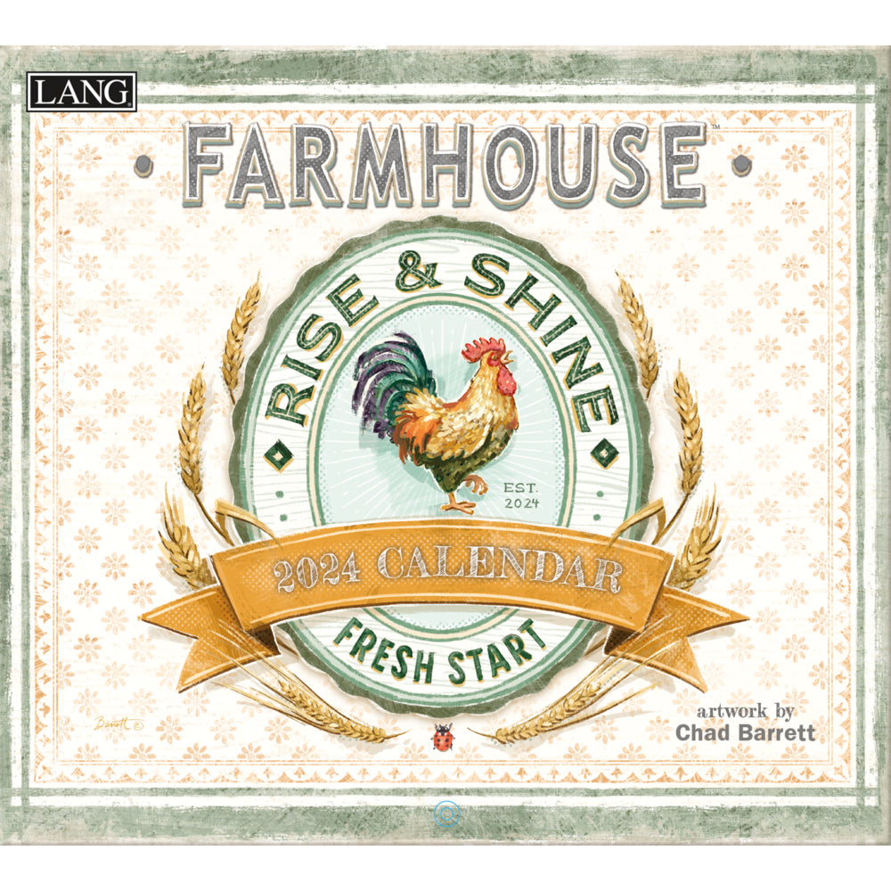 Image of Lang 2024 Deluxe Calendar - 12" x 14" - Farmhouse