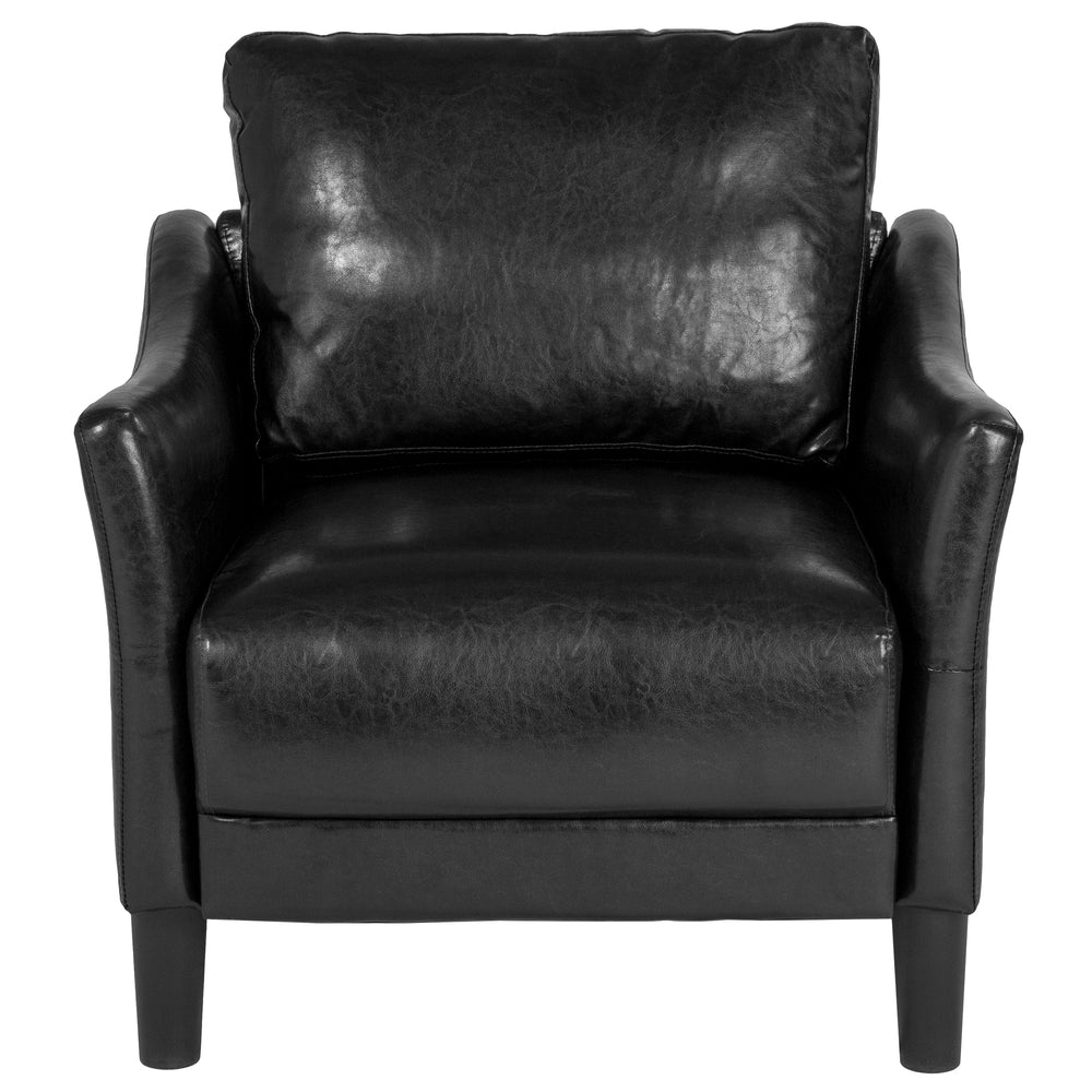 Image of Flash Furniture Asti Upholstered Chair - Black Leather