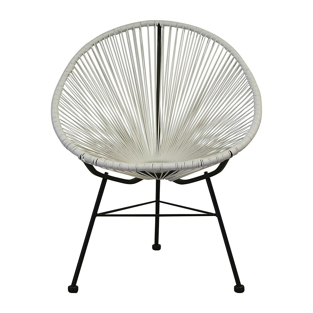 Image of Plata Import Acapulco Chair, White (WR-1350-WH)