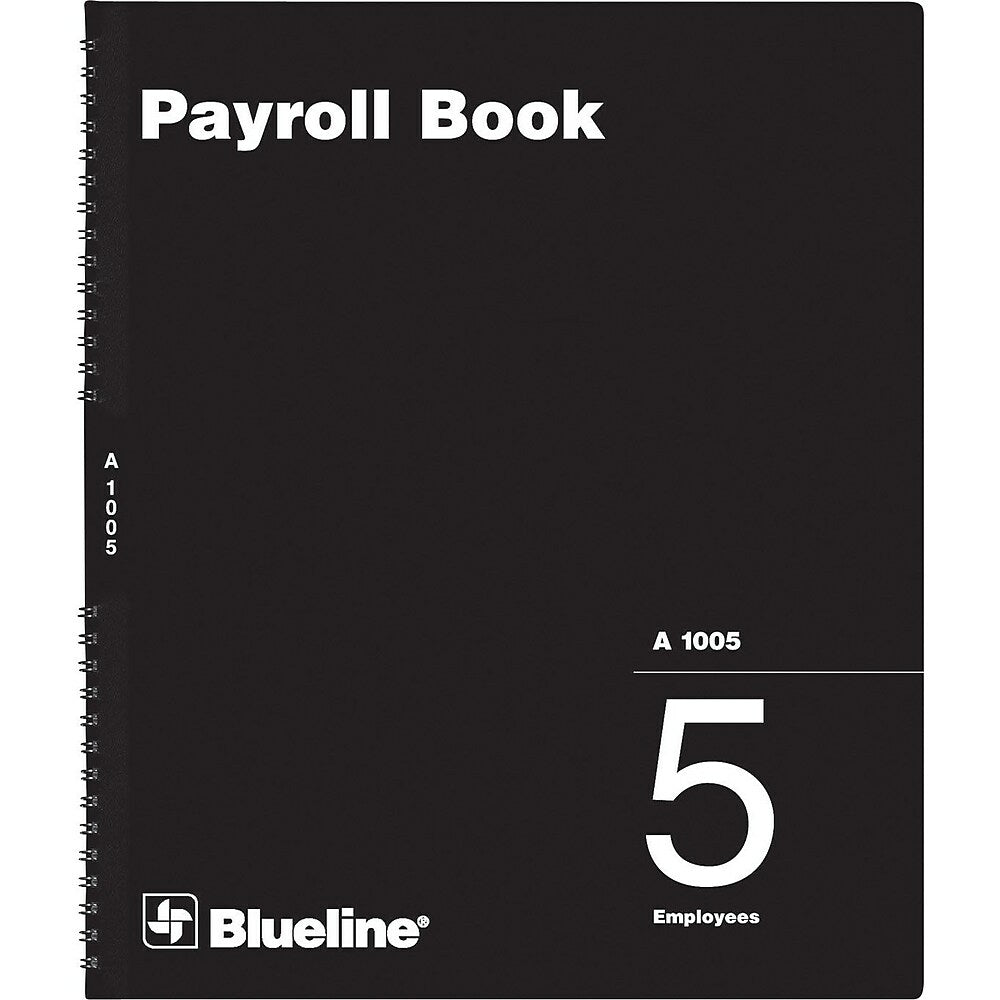 Image of Blueline Payroll Books, A1005, 5-Employee