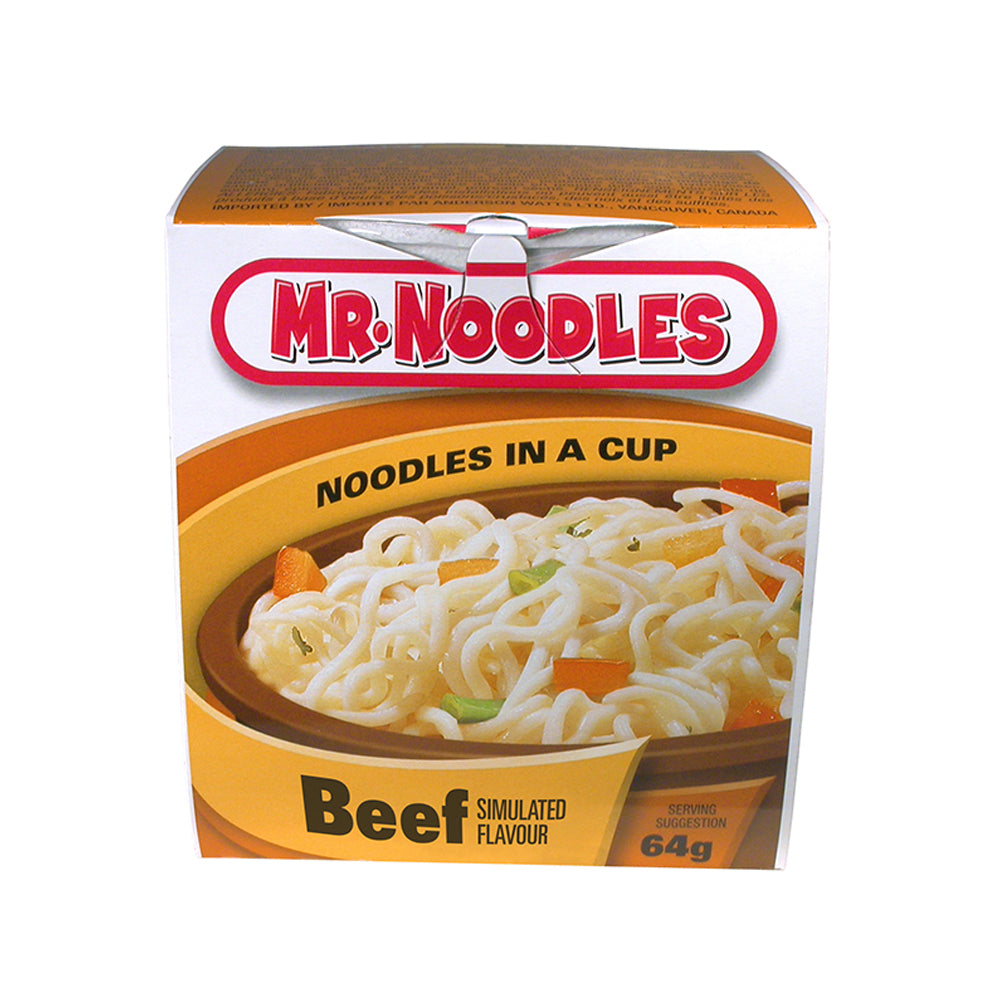 Image of Mr. Noodles in a Cup - Beef - 64g - 12 Pack