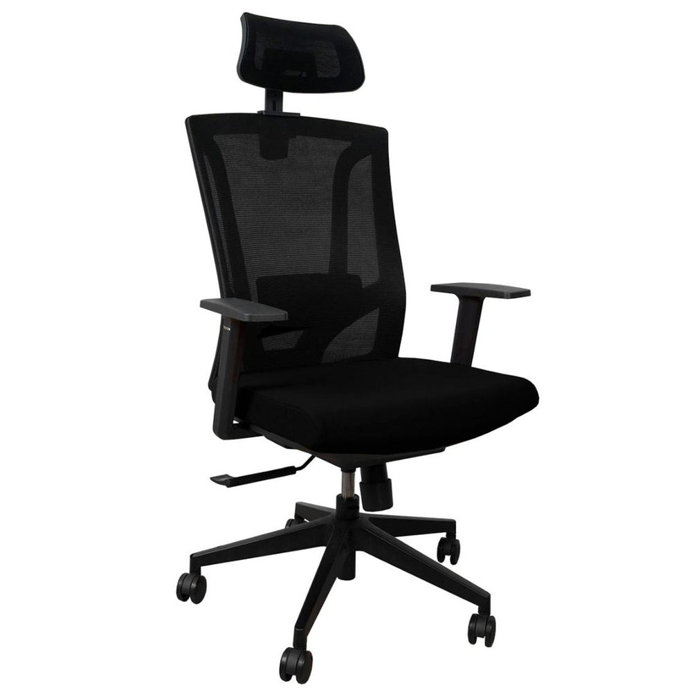 Image of AnthroDesk Ergonomic High-Back Office Chair - Black