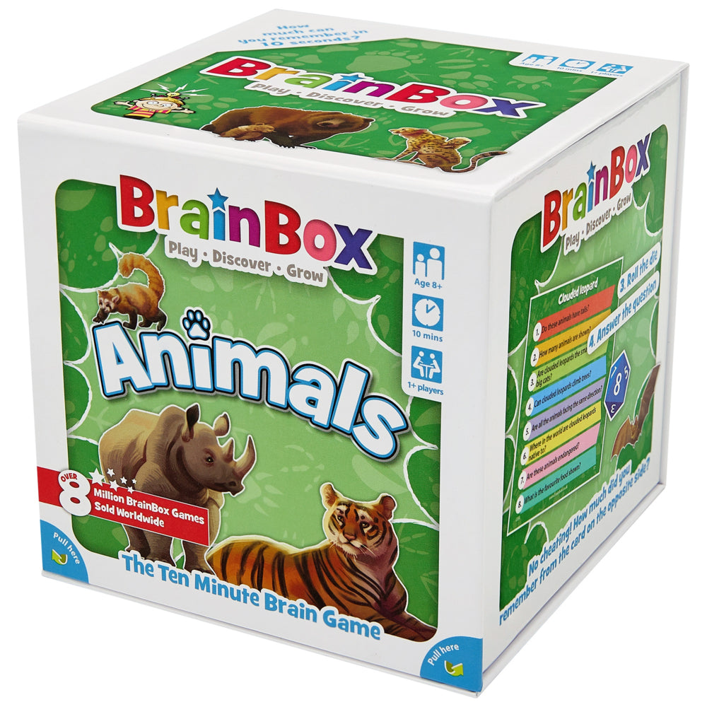 Image of The Green Board Games Brainbox - Animals