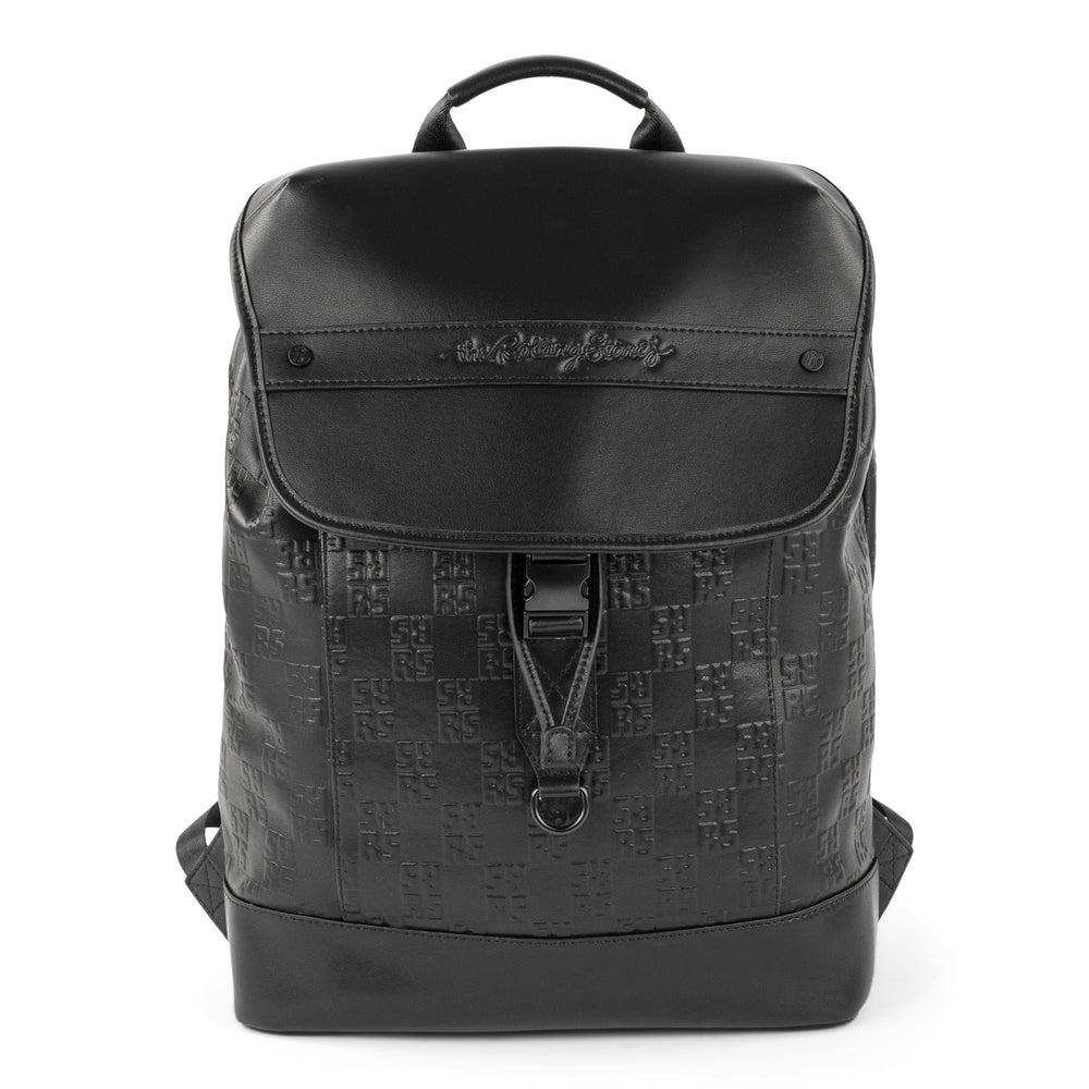 Image of The Rolling Stones Paint it Black Collection Leather Backpack - Black