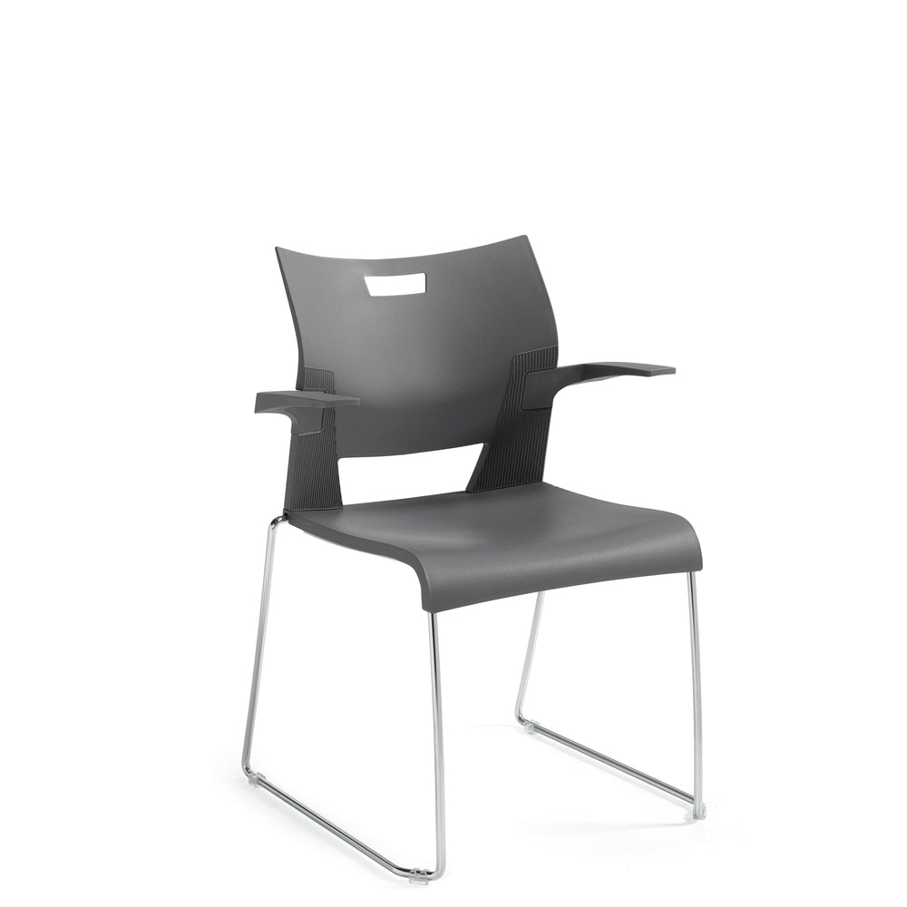 Image of Global Duet Stacking Armchair - Black