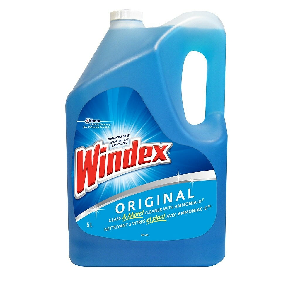 Image of Windex Original Glass Cleaner, Blue Refill, 5 Litre
