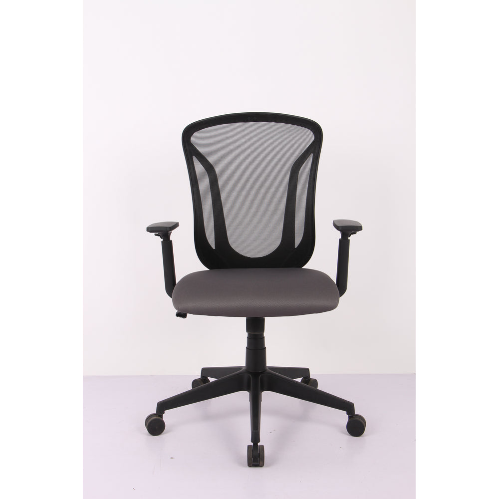 Image of Brassex Angelo Desk Chair - Black/Grey