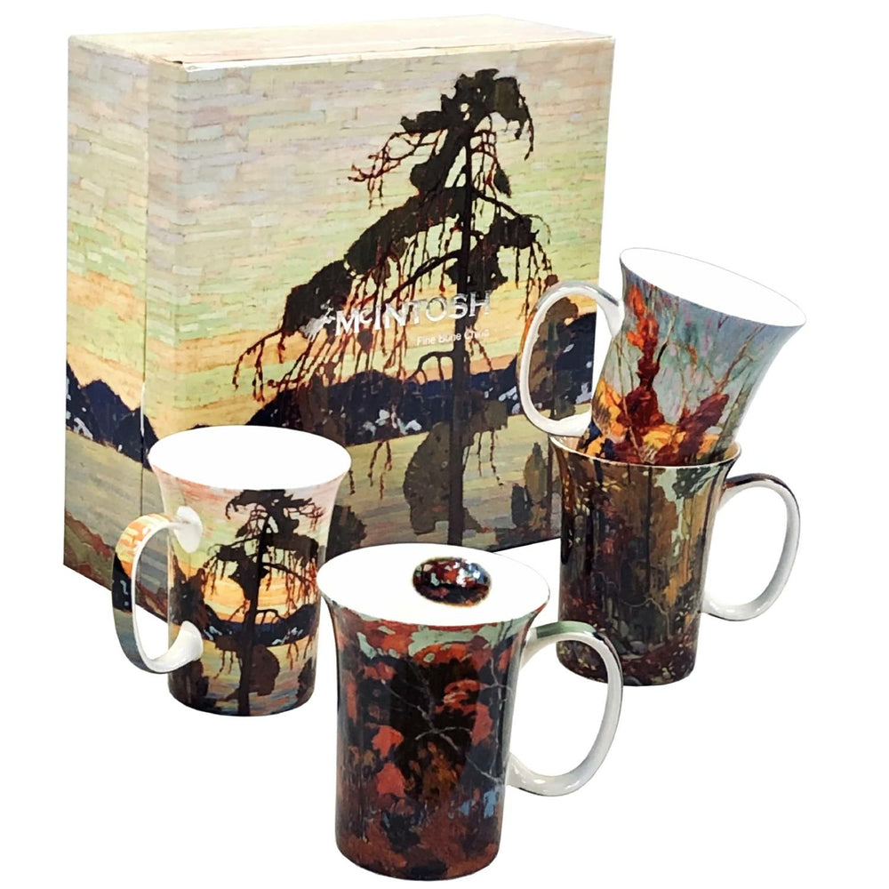 Image of McIntosh Tom Thomson Mugs with Gift Box - 4 Pack - 11oz