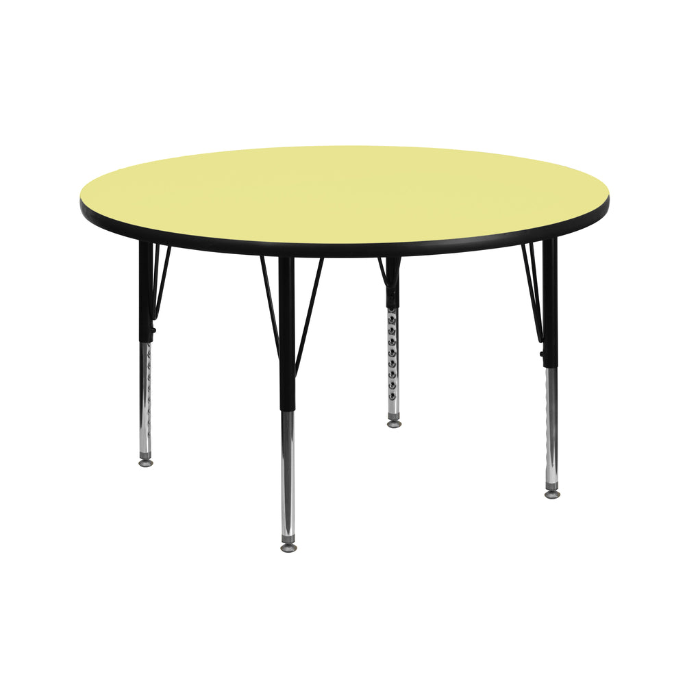 Image of Flash Furniture 42" Round Thermal Laminate Activity Table, Yellow