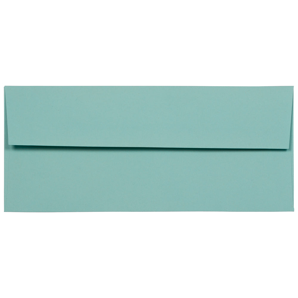 Image of JAM Paper #10 Business Envelopes, 4 1/8 x 9.5, Aqua Blue, 1000 Pack (1523976B)