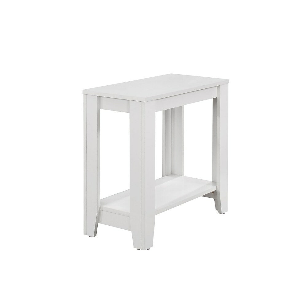 Image of Monarch Specialties - 3117 Accent Table - Side - End - Nightstand - Lamp - Living Room - Bedroom - Laminate - White