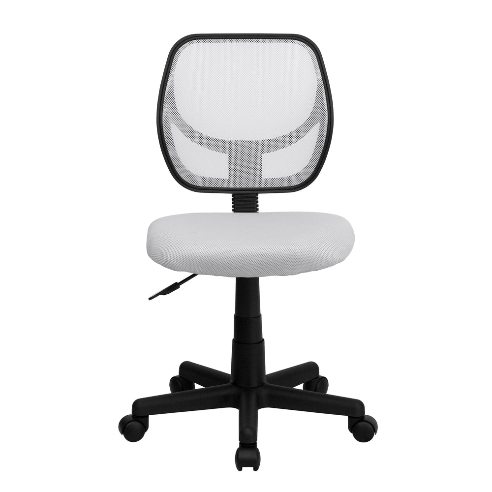 Image of Flash Furniture Mid-Back Mesh Swivel Task Chairs - White