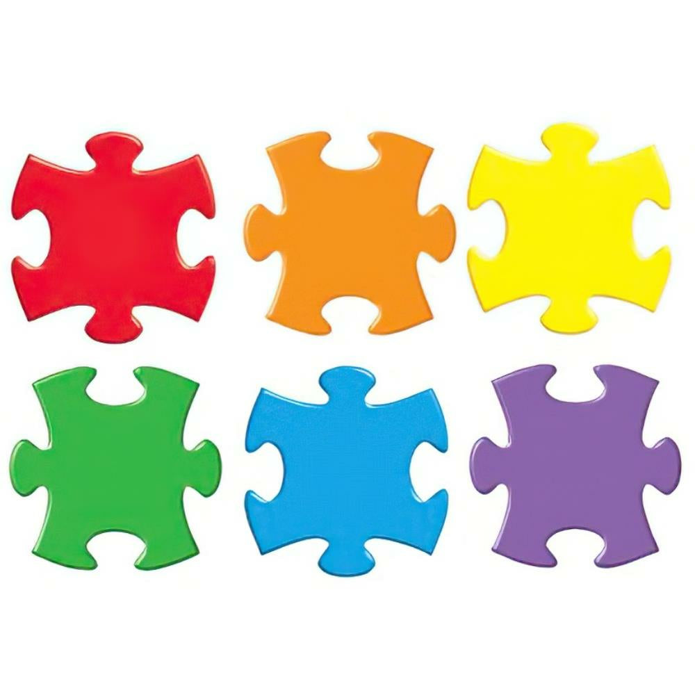 Image of Trend Enterprises 1 - 4 Grade Classic Accents Puzzle Pieces, 108 Pack (T-10906)