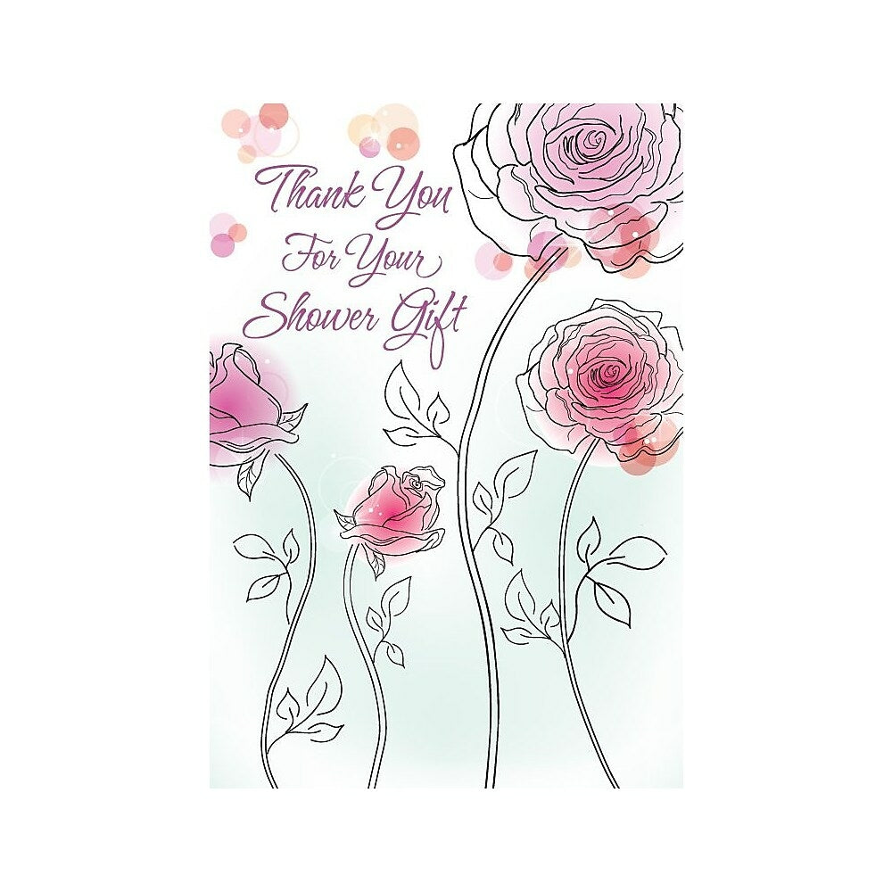 Image of Thank You Cards, Thank You For Your Shower Gift, 48 Notelet Cards, 12 Pack