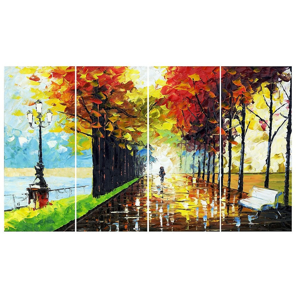 Image of Design Art Walk On Forest Landscape Canvas Wall Art, (PT2027-271)