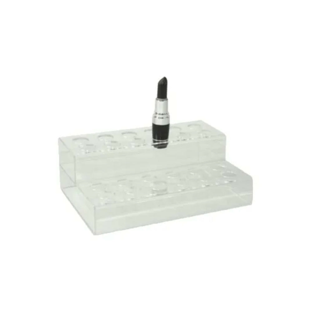 Image of Eddie's Lipstick Countertop Display - 24 Compartment - Acrylic - 4 Pack - Clear