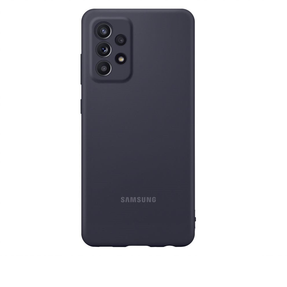 Image of Samsung Silicone Cover Case for Samsung Galaxy A52 - Black