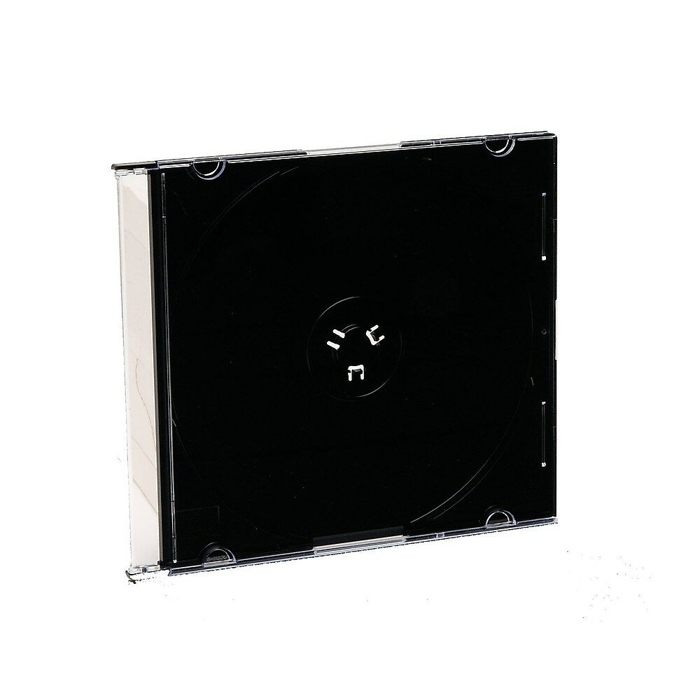 Image of Verbatim CD/DVD Slim Jewel Cases, Black, 200 Pack