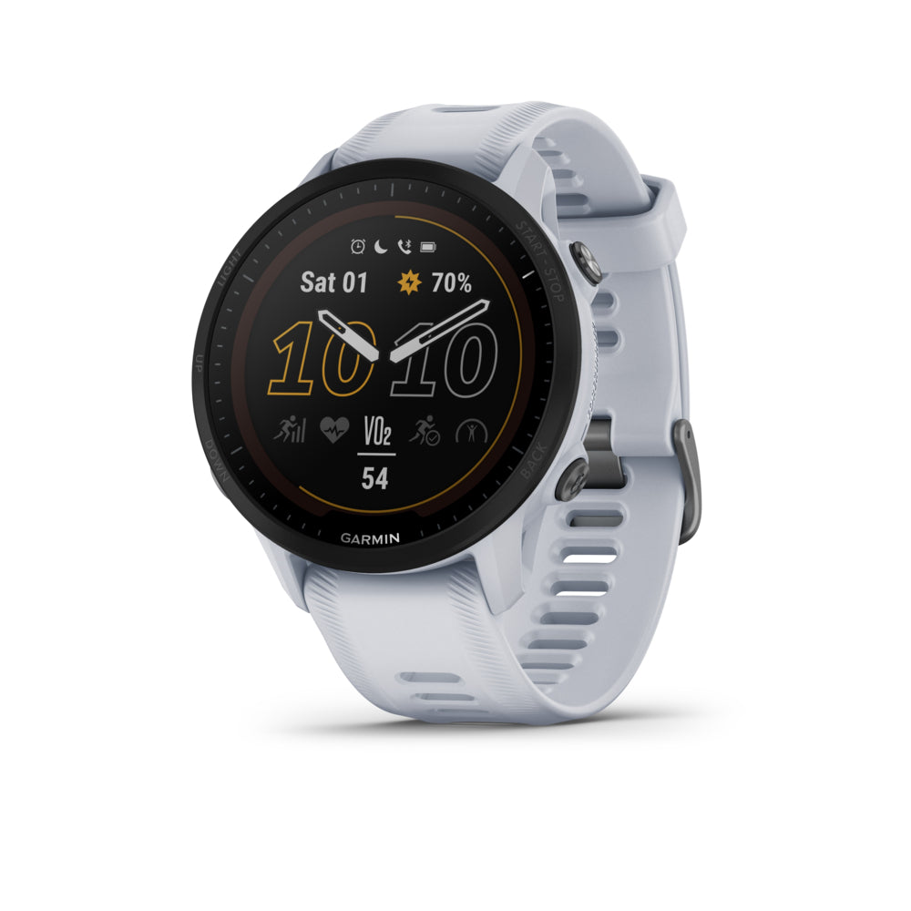 Image of Garmin Forerunner 955 Solar 32GB Running Smartwatch and Fitness Tracker - Whitestone
