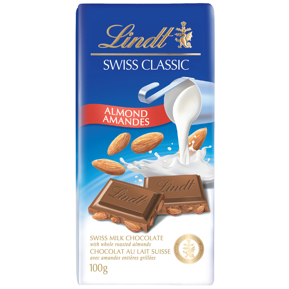 Image of Lindt Swiss Classic Bar - Milk Almond