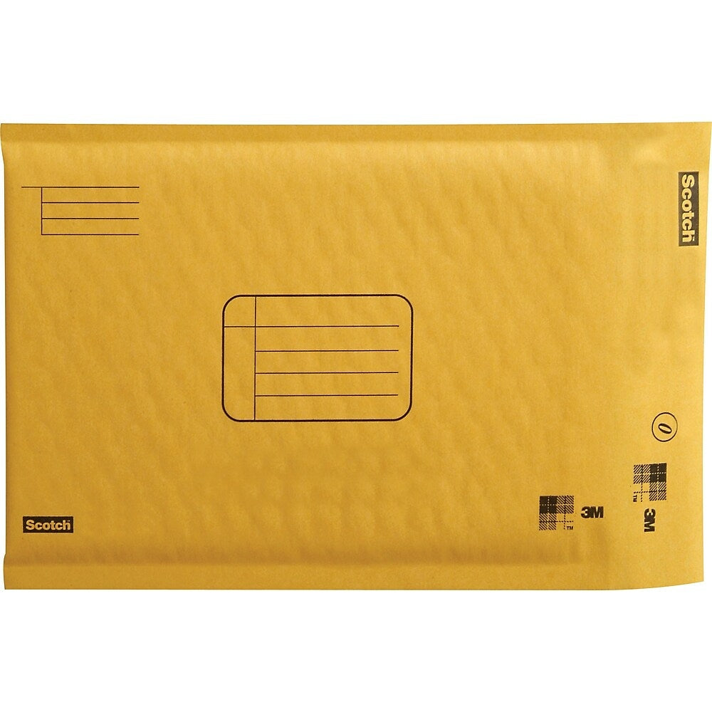 Image of Scotch Kraft Bubble Mailers 6" x 9", 48 Pack - Pull-Tab Strip