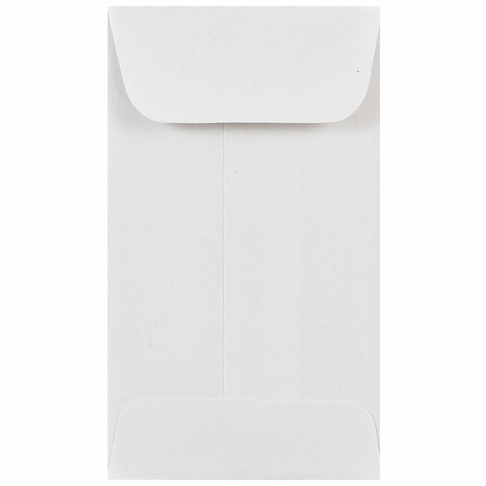 Image of JAM Paper #3 Coin Envelopes, 2.5 x 4.25, White, 1000 Pack (01623183B)