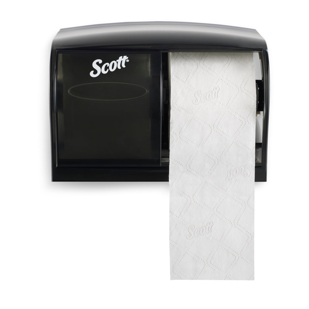 Image of Scott Essential Single Roll Toilet Paper Dispenser - Black