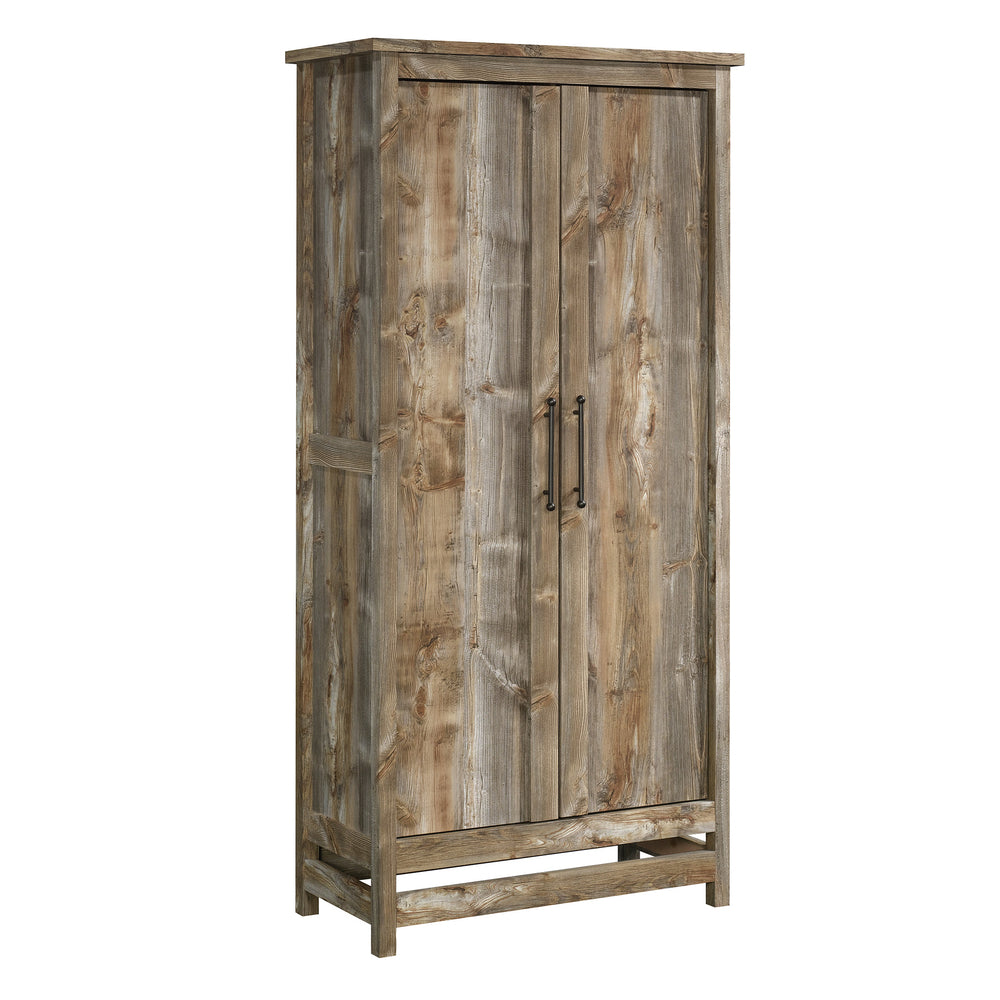 Image of Sauder Granite Trace Storage Cabinet - 71.97" H - Rustic Cedar (424991), Brown
