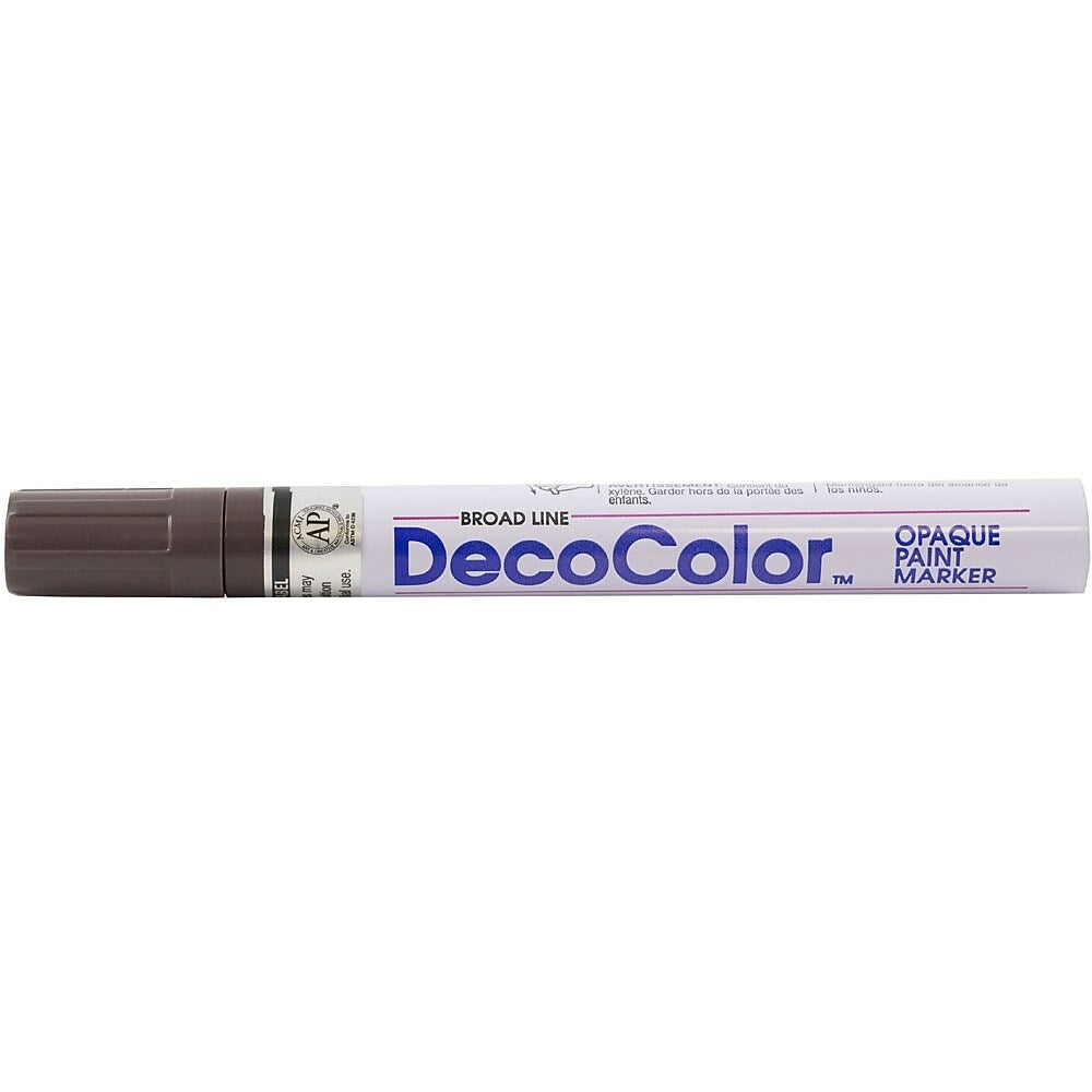 Image of Marvy Uchida Broad-Point Opaque Paint Markers - Dark Brown