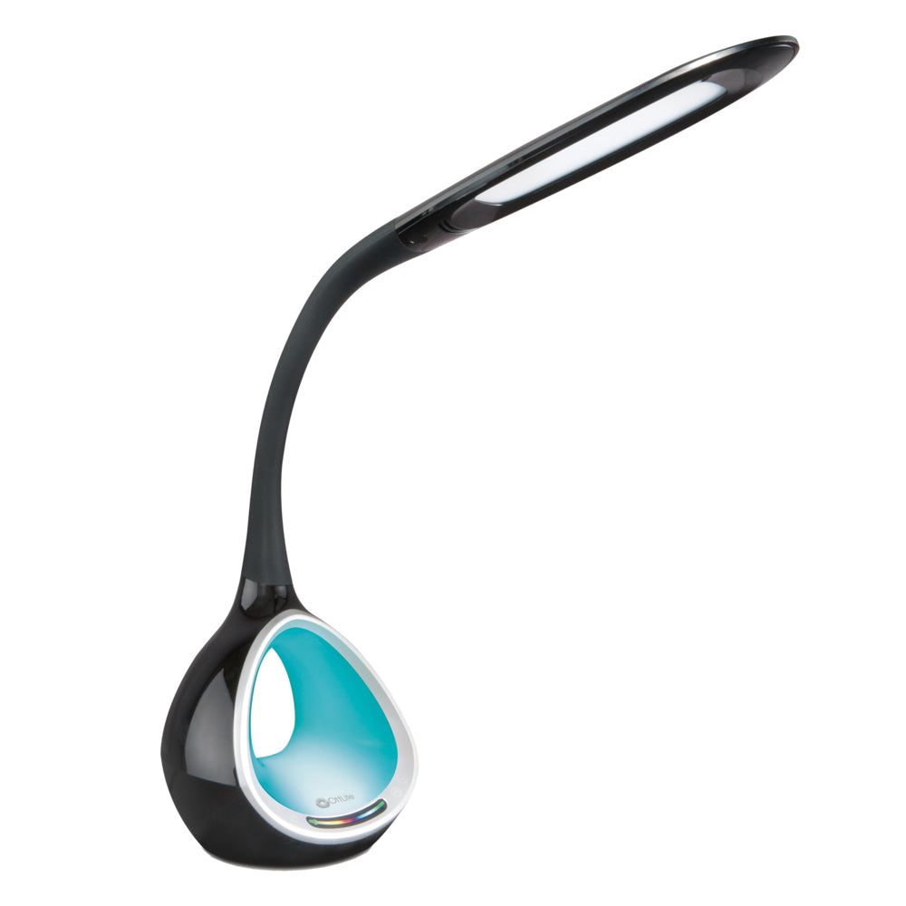 Image of OttLite LED Desk Lamp with Colour Changing Tunnel & USB